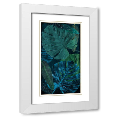 Teal Floral Arrangement Too White Modern Wood Framed Art Print with Double Matting by Villa, Milli