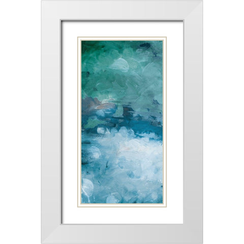 Cloudy Piece Again White Modern Wood Framed Art Print with Double Matting by Villa, Mlli
