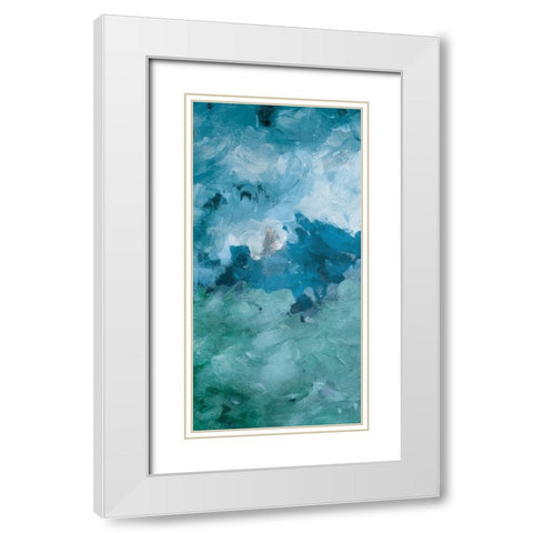 Cloudy Piece Again Two White Modern Wood Framed Art Print with Double Matting by Villa, Mlli