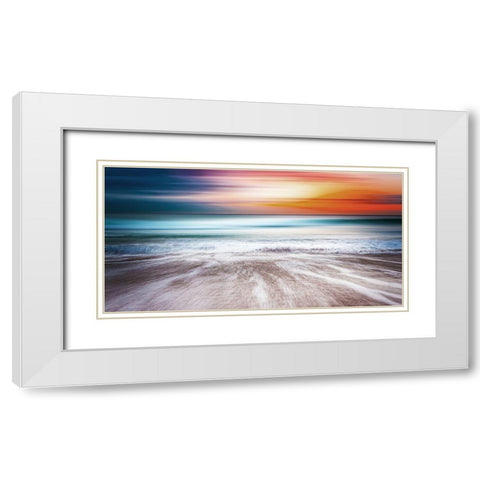 Look Out To Sea White Modern Wood Framed Art Print with Double Matting by Villa, Mlli