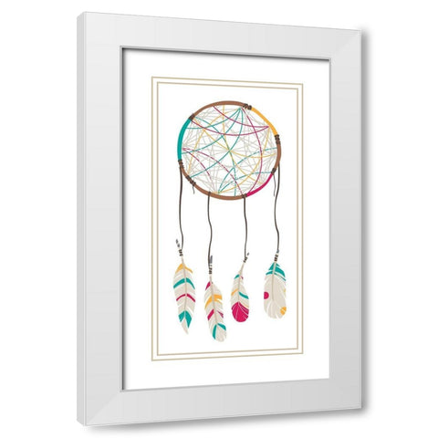 Dreams White Modern Wood Framed Art Print with Double Matting by Villa, Mlli