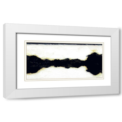 Black Crack In Time White Modern Wood Framed Art Print with Double Matting by Villa, Mlli