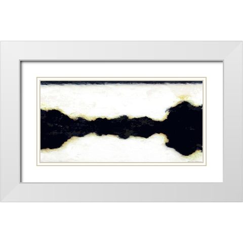 Black Crack In Time White Modern Wood Framed Art Print with Double Matting by Villa, Mlli