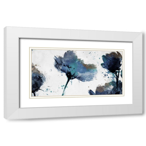 Top of Flowers are Watered Mate White Modern Wood Framed Art Print with Double Matting by Villa, Mlli