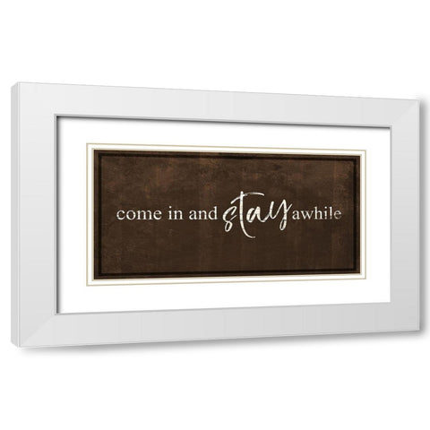 Stay White Modern Wood Framed Art Print with Double Matting by Villa, Mlli