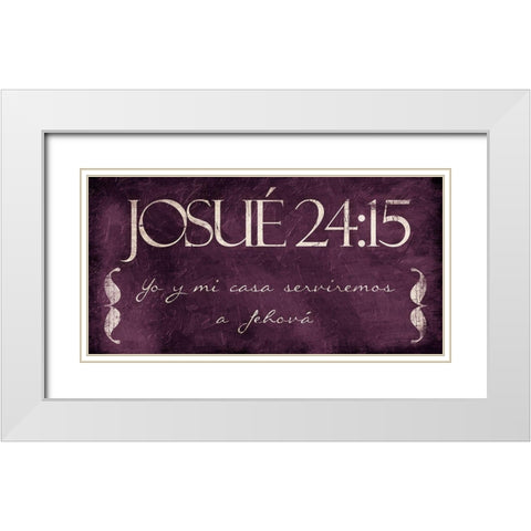 Josue Yo Purp White Modern Wood Framed Art Print with Double Matting by Villa, Mlli