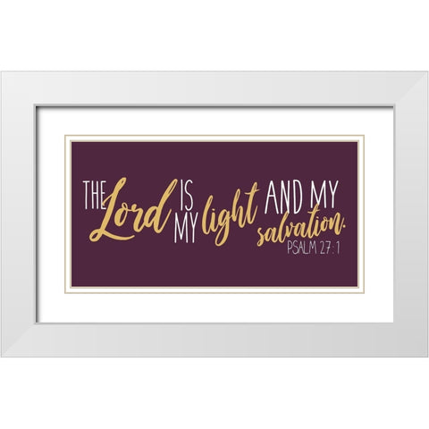 Lord And Light Purp White Modern Wood Framed Art Print with Double Matting by Villa, Mlli