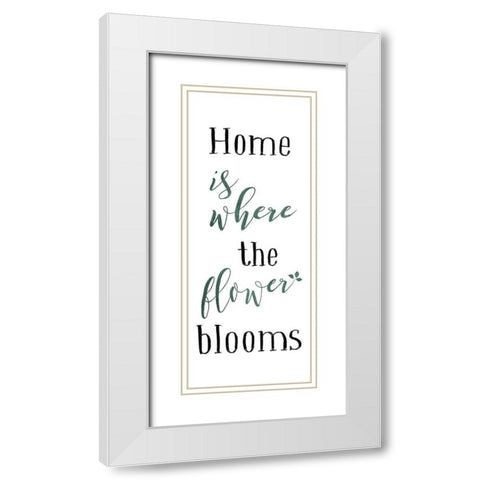Home White Modern Wood Framed Art Print with Double Matting by Villa, Mlli