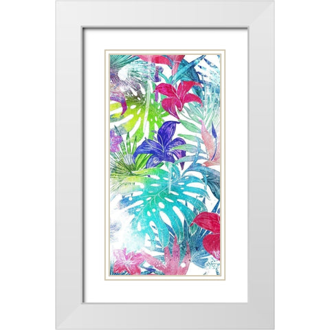 Bushel Of Tropical White Modern Wood Framed Art Print with Double Matting by Villa, Mlli