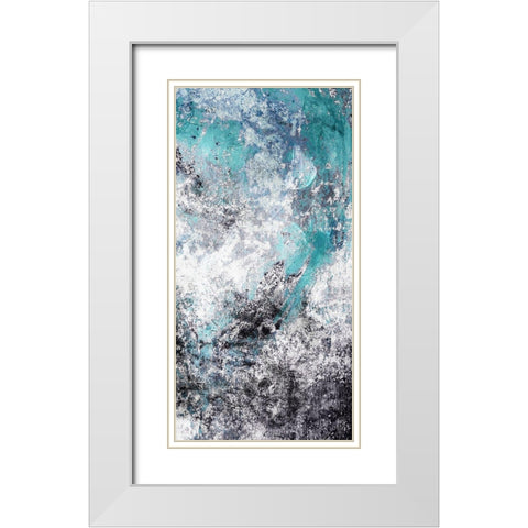 Chaotic Calm Two White Modern Wood Framed Art Print with Double Matting by Villa, Mlli