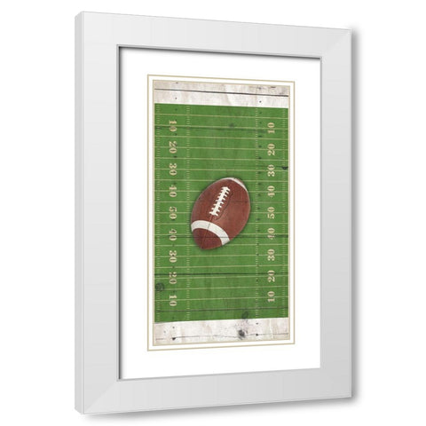 Footballtif White Modern Wood Framed Art Print with Double Matting by Villa, Mlli