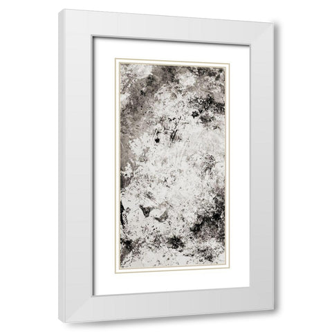 Chaotic Calm One Neutral White Modern Wood Framed Art Print with Double Matting by Villa, Mlli