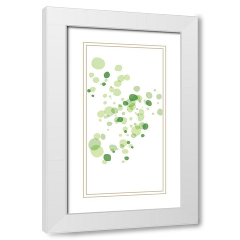 Turtle Spots White Modern Wood Framed Art Print with Double Matting by Villa, Mlli