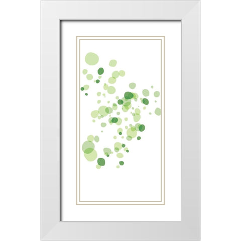Turtle Spots White Modern Wood Framed Art Print with Double Matting by Villa, Mlli