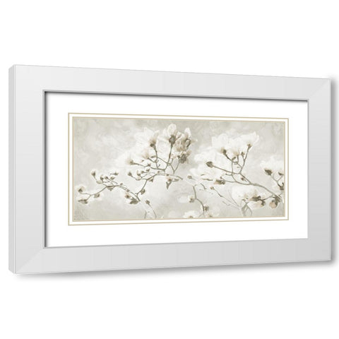 Bloom Through Cream White Modern Wood Framed Art Print with Double Matting by Villa, Milli