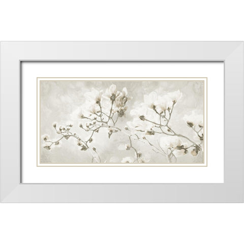 Bloom Through Cream White Modern Wood Framed Art Print with Double Matting by Villa, Milli