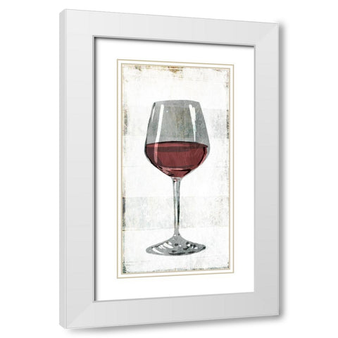 Wine White Modern Wood Framed Art Print with Double Matting by Villa, Milli