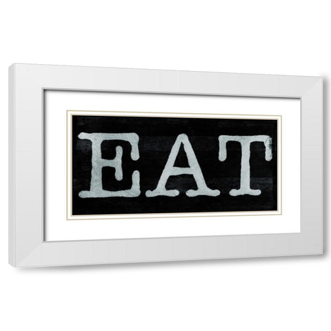 ReEat White Modern Wood Framed Art Print with Double Matting by Villa, Milli
