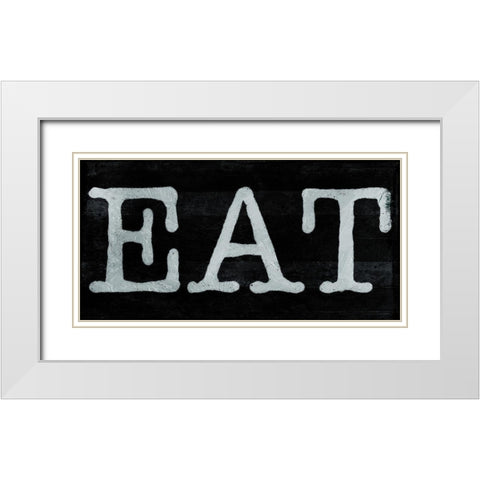 ReEat White Modern Wood Framed Art Print with Double Matting by Villa, Milli
