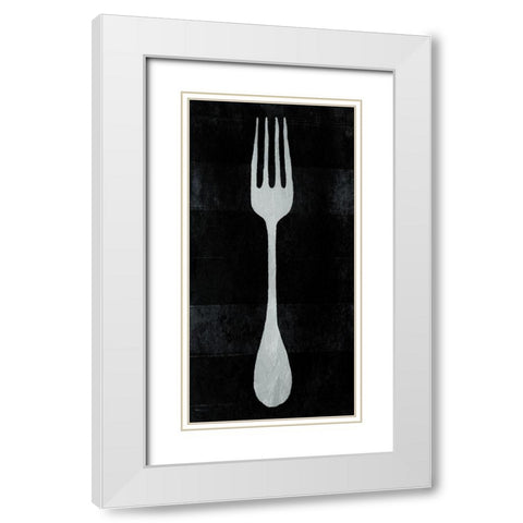 ReFork White Modern Wood Framed Art Print with Double Matting by Villa, Milli