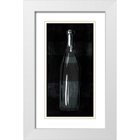 ReChampagne Bottle White Modern Wood Framed Art Print with Double Matting by Villa, Milli