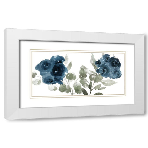 Bluequettes White Modern Wood Framed Art Print with Double Matting by Villa, Milli