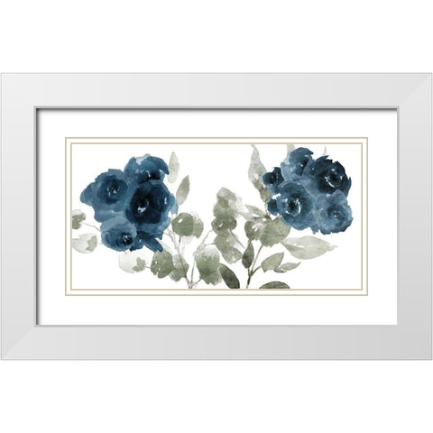 Bluequettes White Modern Wood Framed Art Print with Double Matting by Villa, Milli