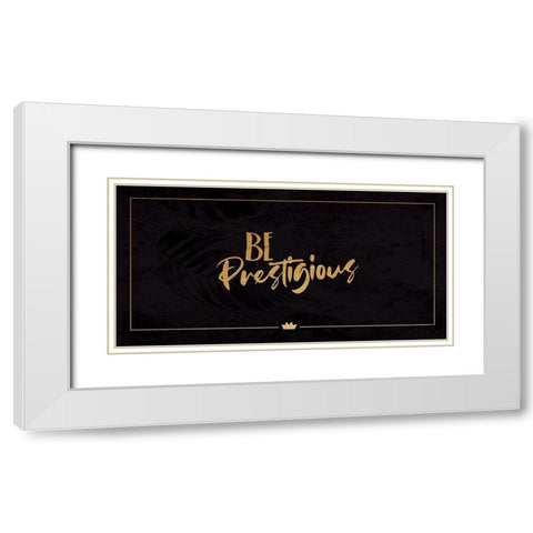 Be Prestigious White Modern Wood Framed Art Print with Double Matting by Villa, Milli