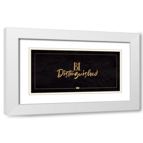 Be Distinguished White Modern Wood Framed Art Print with Double Matting by Villa, Milli