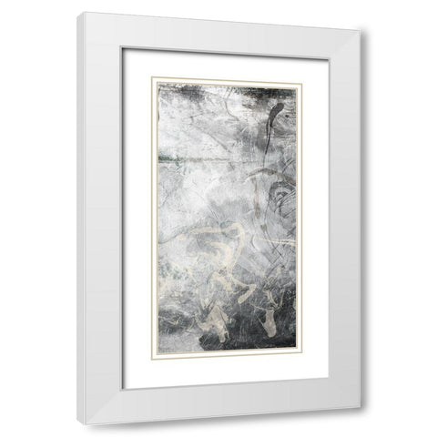 Slate Abstract 2 White Modern Wood Framed Art Print with Double Matting by Villa, Milli