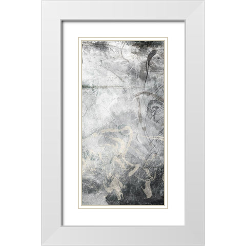 Slate Abstract 2 White Modern Wood Framed Art Print with Double Matting by Villa, Milli