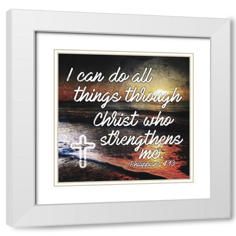 Strengthens White Modern Wood Framed Art Print with Double Matting by Villa, Mlli