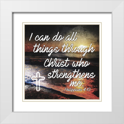 Strengthens White Modern Wood Framed Art Print with Double Matting by Villa, Mlli