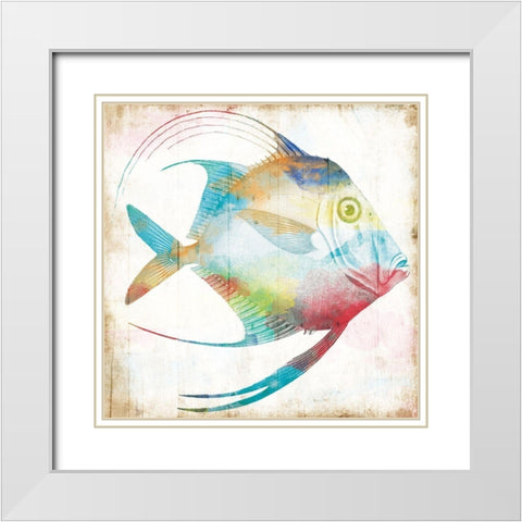 Who Me White Modern Wood Framed Art Print with Double Matting by Villa, Mlli