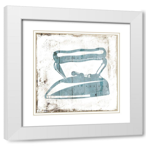 Iron Laundry White Modern Wood Framed Art Print with Double Matting by Villa, Mlli
