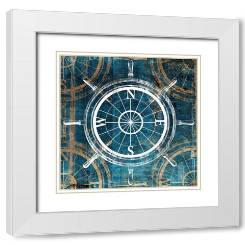 Find the Sea White Modern Wood Framed Art Print with Double Matting by Villa, Mlli