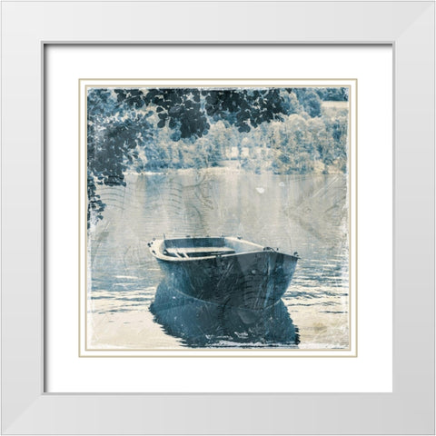 Rest Stop White Modern Wood Framed Art Print with Double Matting by Villa, Mlli