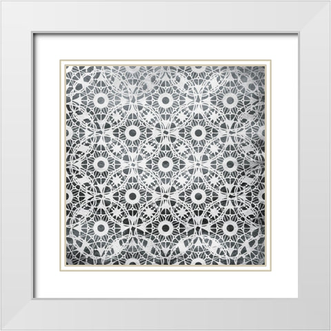 Silver Scope White Modern Wood Framed Art Print with Double Matting by Villa, Mlli