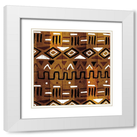 Wood Tribe White Modern Wood Framed Art Print with Double Matting by Villa, Mlli