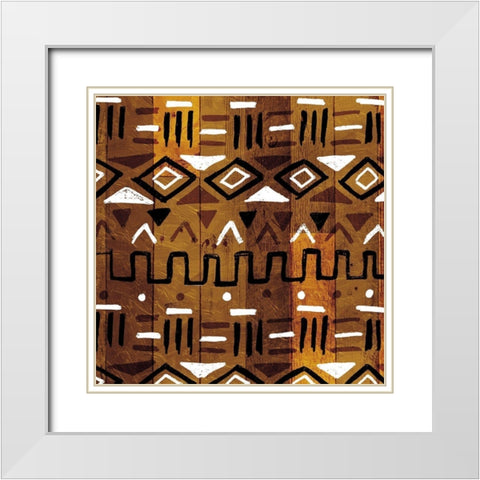 Wood Tribe White Modern Wood Framed Art Print with Double Matting by Villa, Mlli