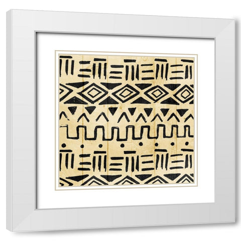 Wood Tribe Light White Modern Wood Framed Art Print with Double Matting by Villa, Mlli