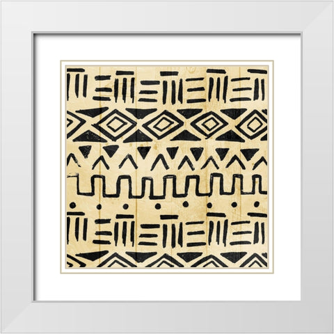 Wood Tribe Light White Modern Wood Framed Art Print with Double Matting by Villa, Mlli