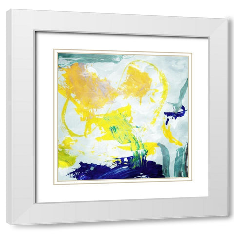 Mind Control White Modern Wood Framed Art Print with Double Matting by Villa, Mlli