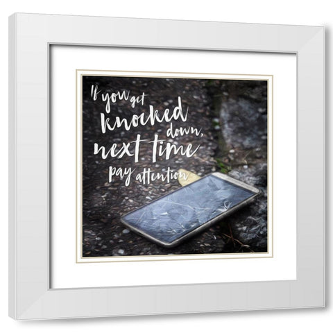 Knocked Down White Modern Wood Framed Art Print with Double Matting by Villa, Mlli