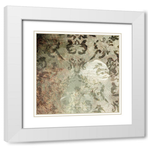 Mess One White Modern Wood Framed Art Print with Double Matting by Villa, Mlli