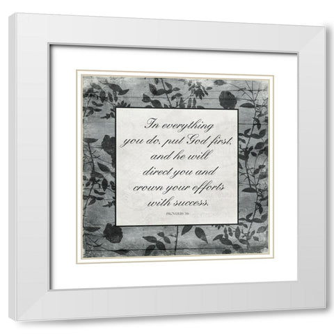 In Everything White Modern Wood Framed Art Print with Double Matting by Villa, Mlli