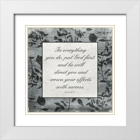 In Everything White Modern Wood Framed Art Print with Double Matting by Villa, Mlli