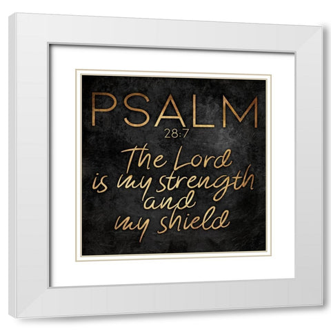 Gold Bold Lord White Modern Wood Framed Art Print with Double Matting by Villa, Mlli