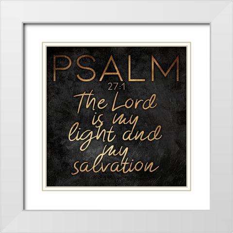 Gold Bold Salvation White Modern Wood Framed Art Print with Double Matting by Villa, Mlli
