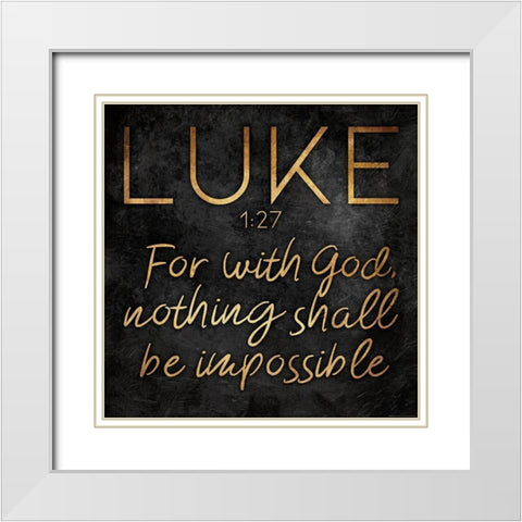 Gold Bold Impossible White Modern Wood Framed Art Print with Double Matting by Villa, Mlli